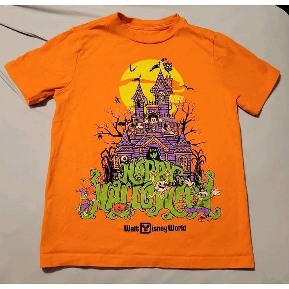 Disney Parks Other - Disney World Happy Halloween Mickey Mouse & Friends Orange Kid 10-12